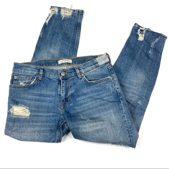 3/$30 Zara Woman | Distressed Medium Wash Skinny Jeans 2 - Picture 1 of 7